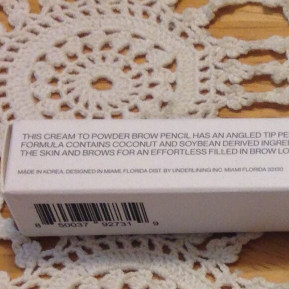 Cream powder angled tip edge define pencil, dark brown - Picture 4 of 4